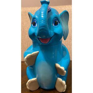 Vintage Ringling Bros. Barnum Bailey Souvenier Elephant Drink Cup BLUE 9" Tall
